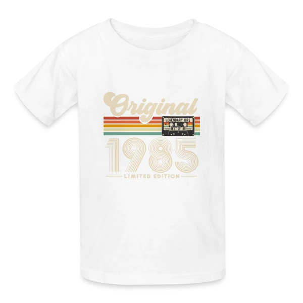 Année Originale 1985 Rétro sur T-shirts Russell Enfant