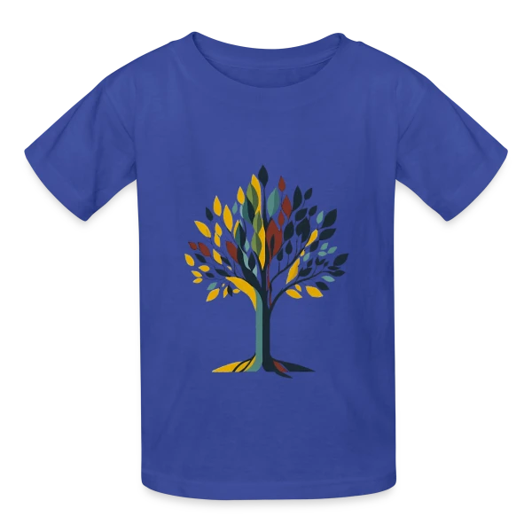 Arbre Style Mid-Century Modern sur T-shirts Russell Enfant