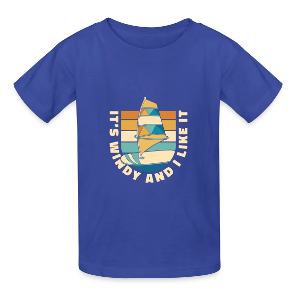 Wing Surf | L'Art du Wing Foil sur T-shirts Russell Enfant