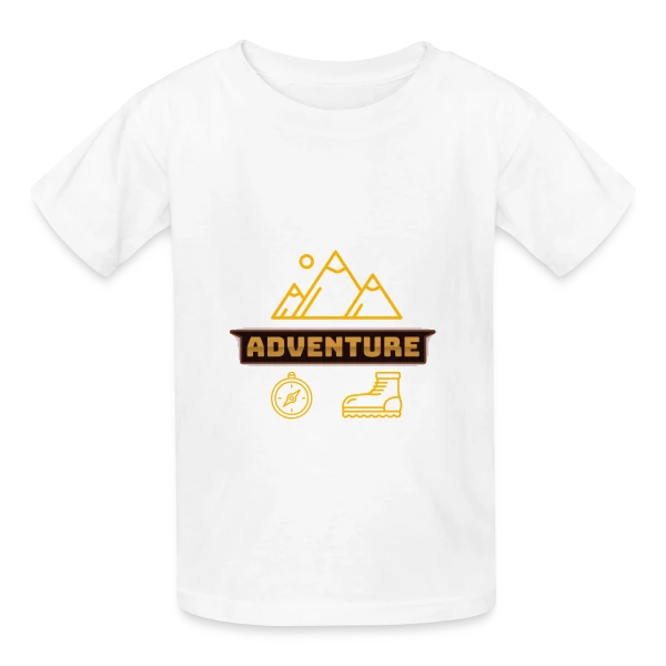Icônes d'Aventure Montagne sur T-shirts Russell Enfant