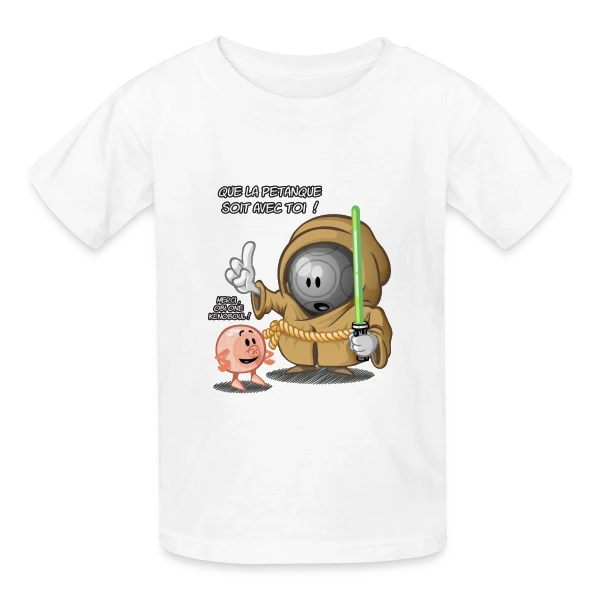 Que la pétanque soit avec toi ! sur T-shirts Russell Enfant