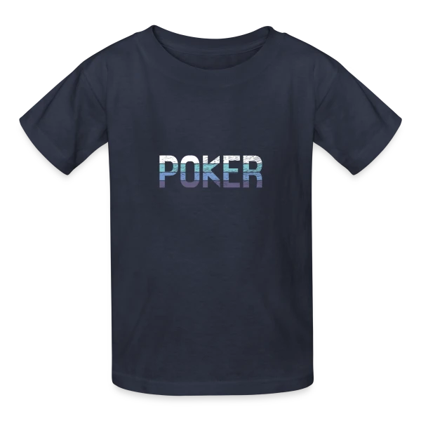 Poker sur T-shirts Russell Enfant