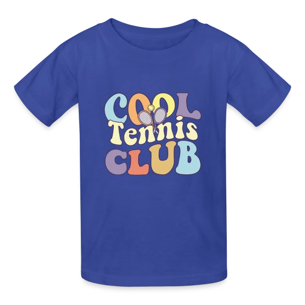 Cool Tennis Club : Coach & Équipe sur T-shirts Russell Enfant