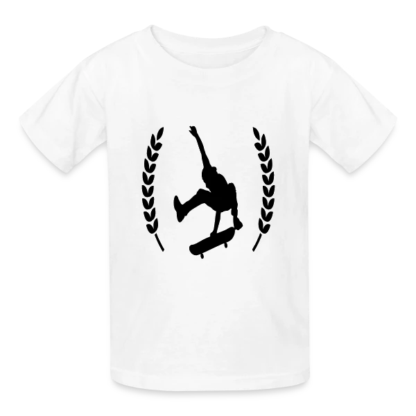 Passion Skate & Skateboard sur T-shirts Russell Enfant