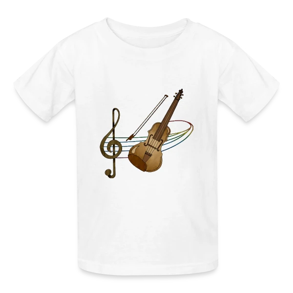Maître Violon sur T-shirts Russell Enfant