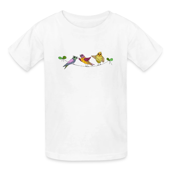 L'Oiseau Libre sur T-shirts Russell Enfant