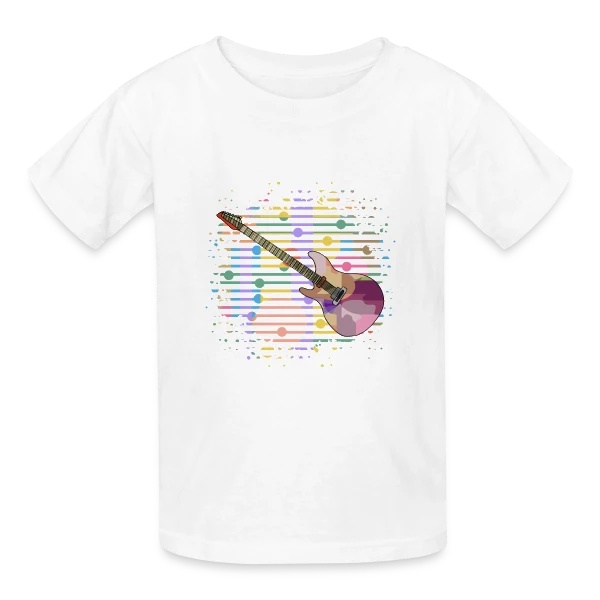 Guitare Passion sur T-shirts Russell Enfant