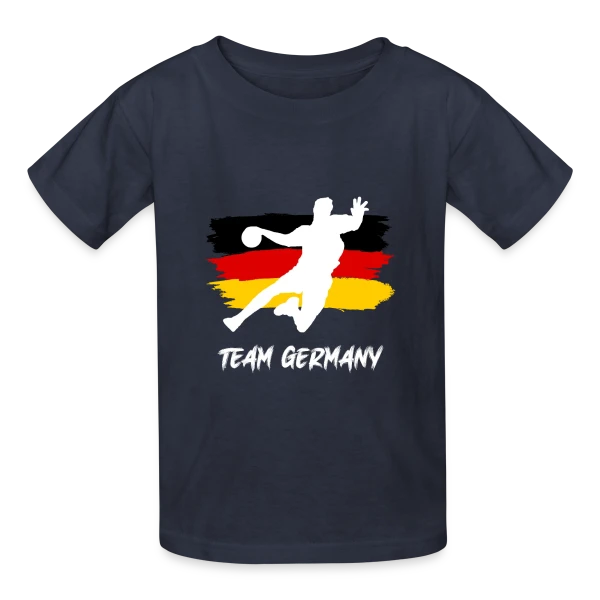 Équipe de Handball Allemagne : Passion Germanique sur T-shirts Russell Enfant
