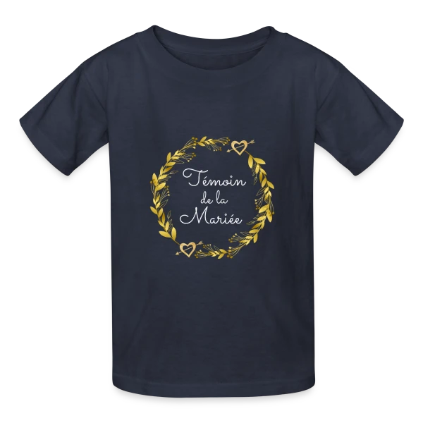 Témoin de la Mariée : T-shirt EVJF pour Demoiselle d'Honneur sur T-shirts Russell Enfant