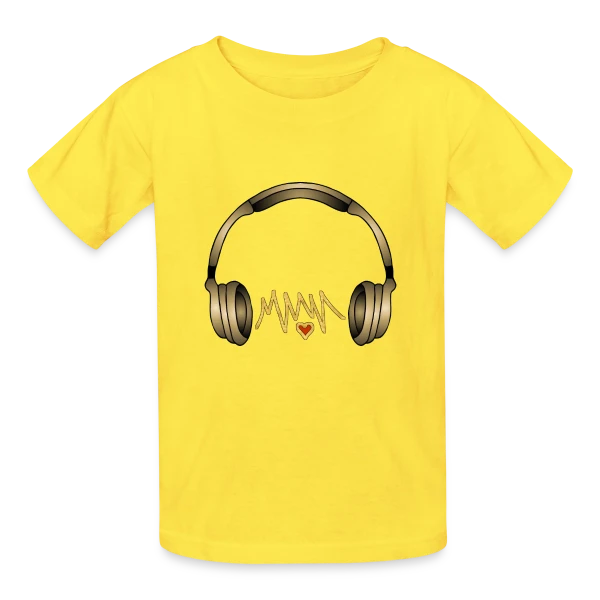 Casque Audio Style Urbain sur T-shirts Russell Enfant