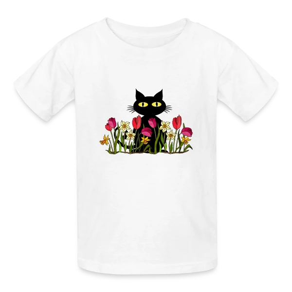L'Esprit Félin sur T-shirts Russell Enfant
