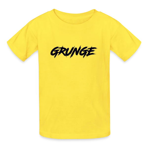Typographie Grunge Brossée sur T-shirts Russell Enfant