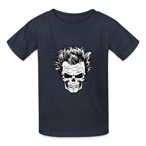 Crâne de Savant Fou sur T-shirts Russell Enfant