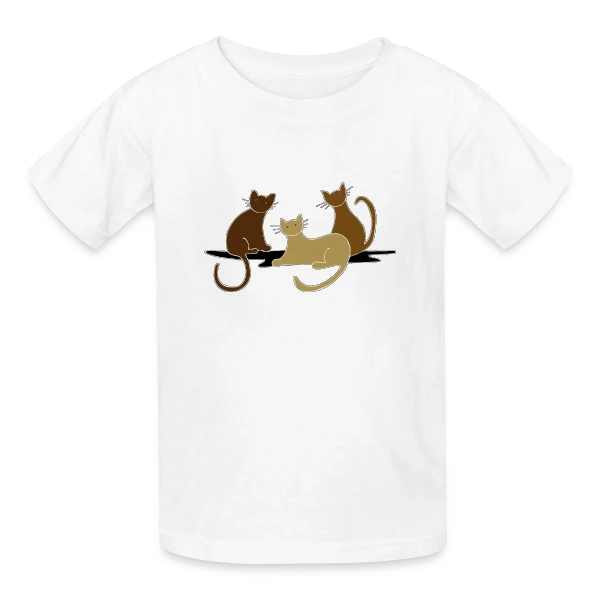 L'Amour des Chats sur T-shirts Russell Enfant