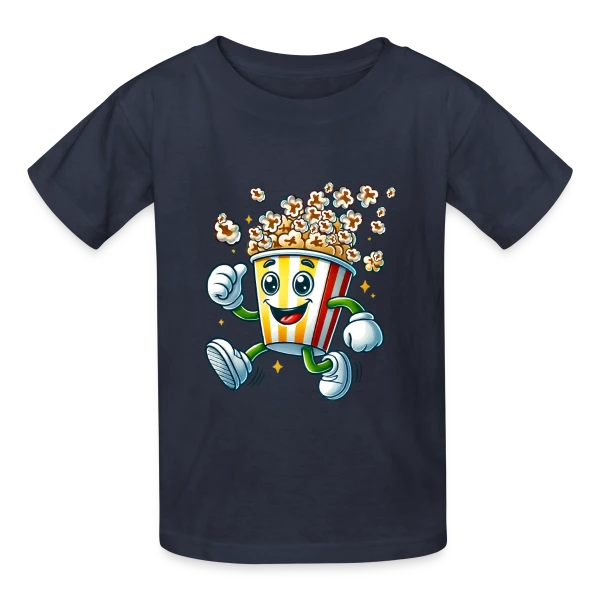 Popcorn Comique : La Star de Vos Soirées Ciné sur T-shirts Russell Enfant