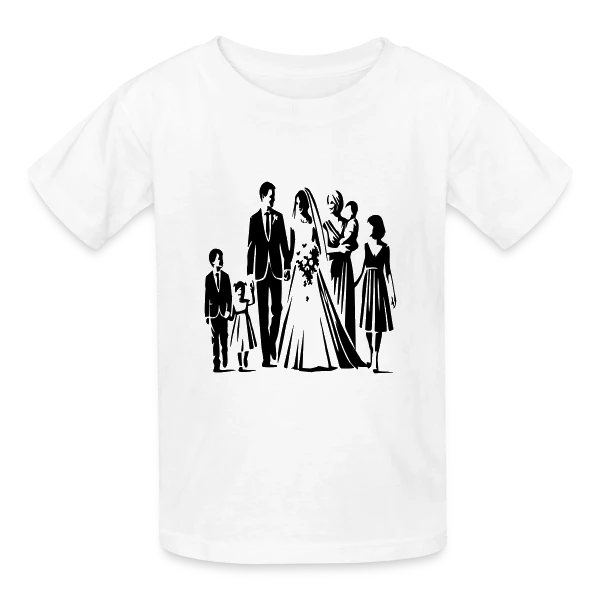 Mariage et Fête sur T-shirts Russell Enfant