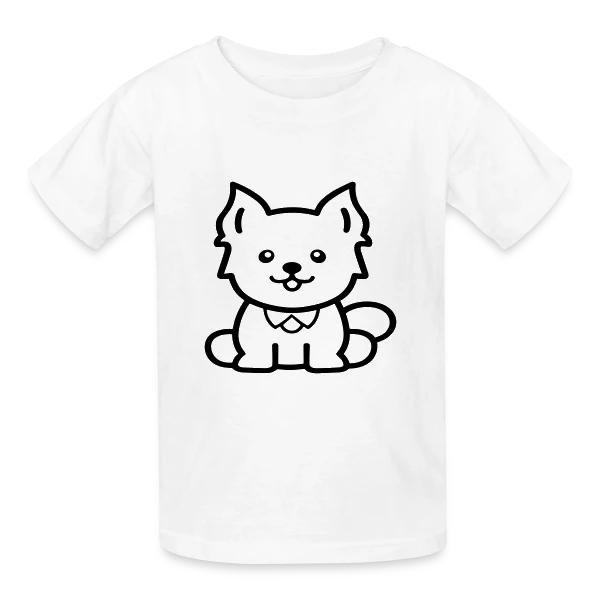 Petit Chien Mignon sur T-shirts Russell Enfant