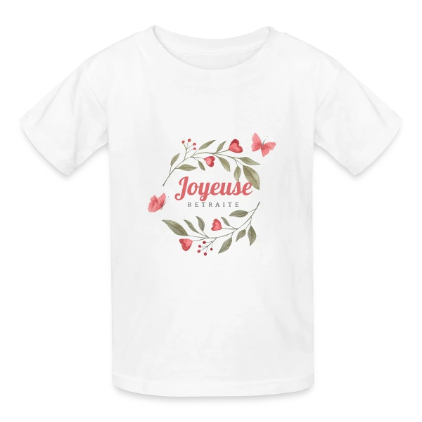 Joyeuse Retraite : L'Humour au Rendez-vous ! sur T-shirts Russell Enfant
