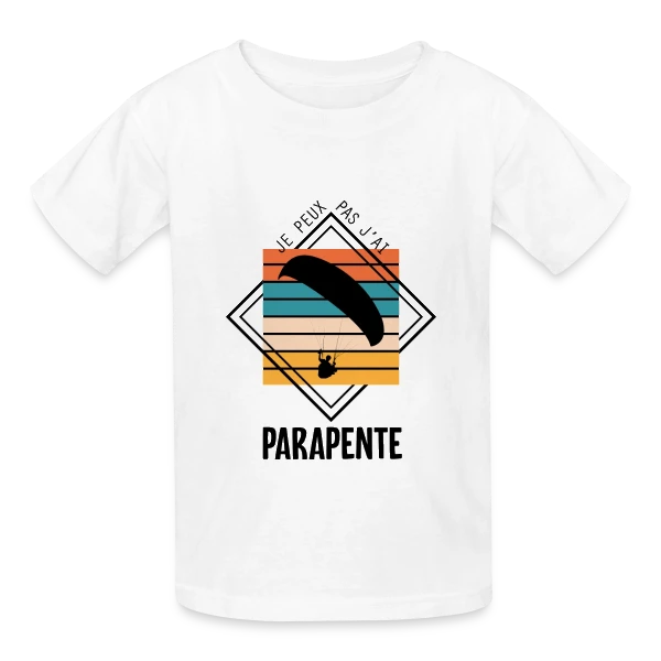 Humour : Je Peux Pas J'ai Parapente sur T-shirts Russell Enfant