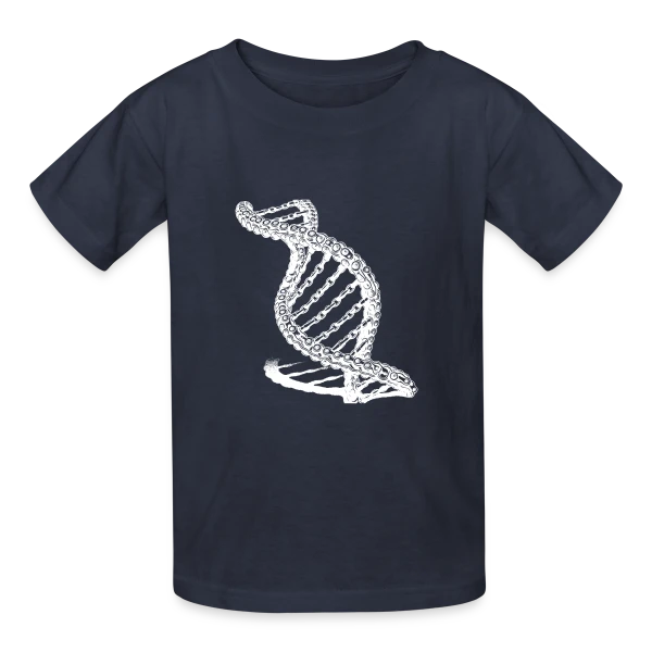 Chaîne ADN Stylisée sur T-shirts Russell Enfant
