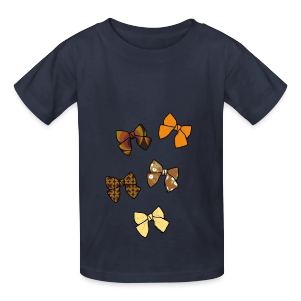Nœuds Papillon Rétro Années 70 sur T-shirts Russell Enfant