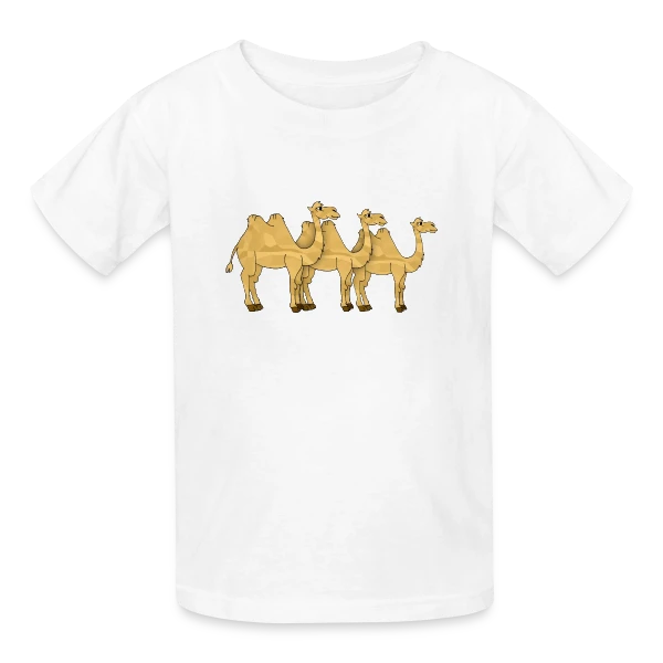 Chameau du Désert Stylé sur T-shirts Russell Enfant