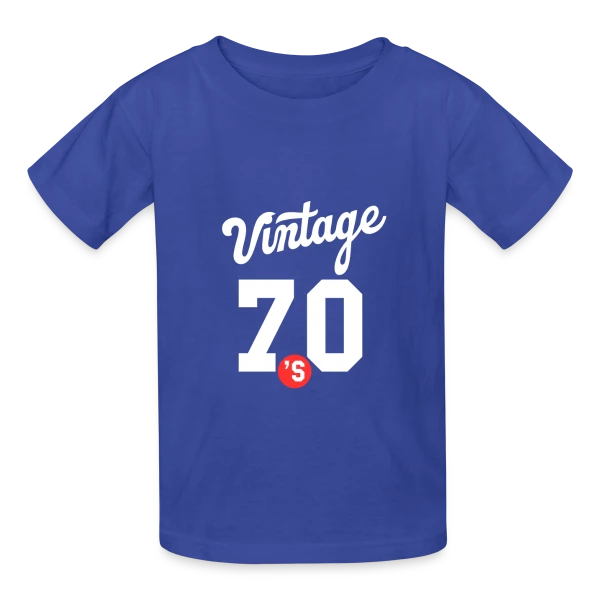 Esprit Années 70 sur T-shirts Russell Enfant