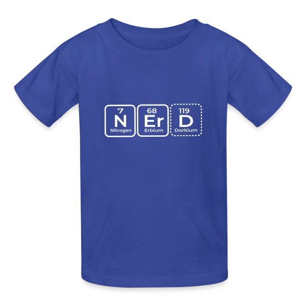 Élément Scientifique : Le Look Geek Chic sur T-shirts Russell Enfant
