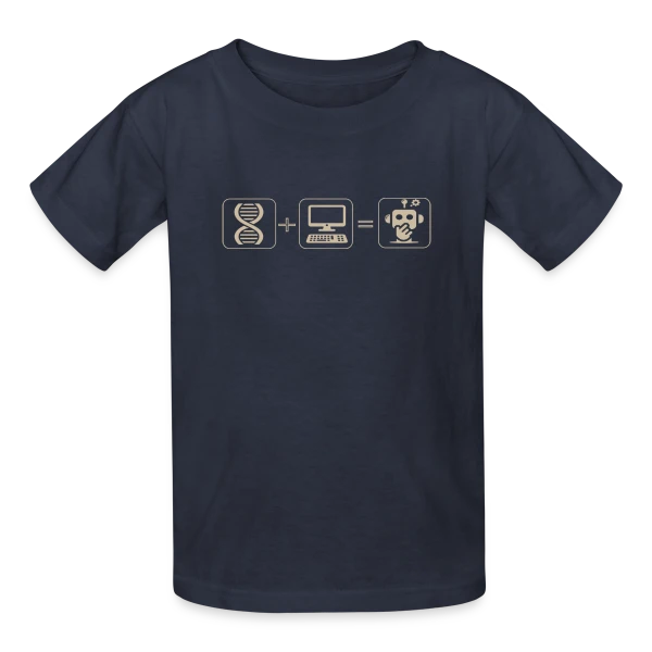 Robot Futuriste : Passion Science & Tech sur T-shirts Russell Enfant