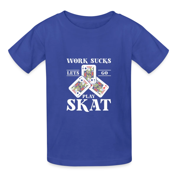 Skat: L'Art du Jeu de Cartes sur T-shirts Russell Enfant