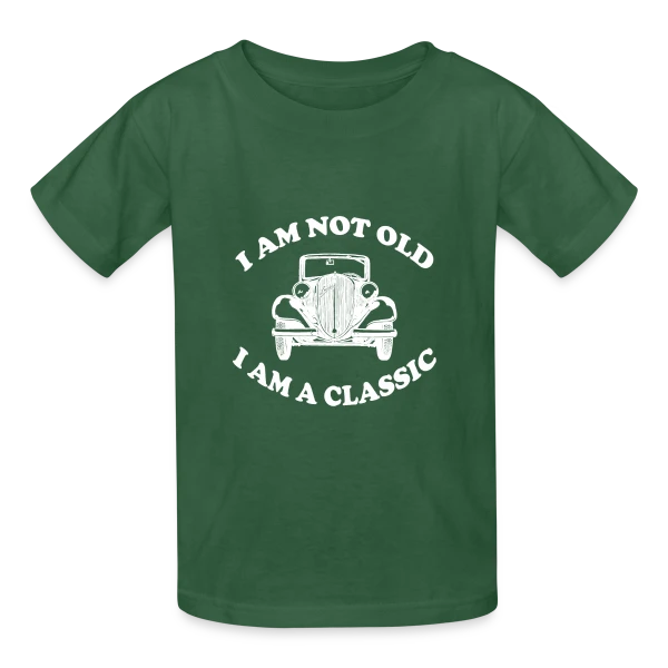 Je Suis Un Classique Humour sur T-shirts Russell Enfant