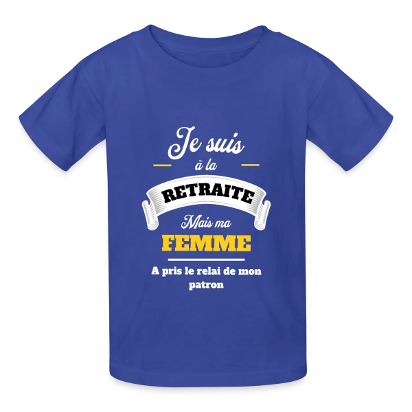 Retraite Humoristique pour Homme sur T-shirts Russell Enfant