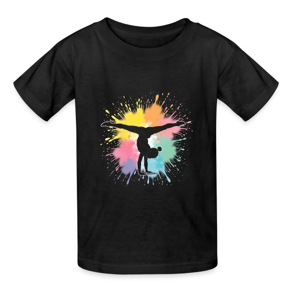 Gymnastique & Turnerine - Passion Sportive sur T-shirts Russell Enfant