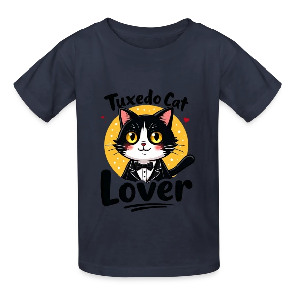 Femme Amoureux Chat Smoking - Cadeau Félin sur T-shirts Russell Enfant
