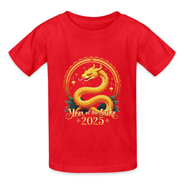Nouvel An Chinois 2025 - Année du Serpent sur T-shirts Russell Enfant