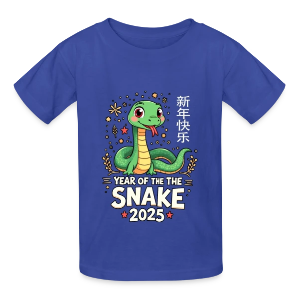 Fête du Nouvel An Chinois - Année du Serpent 2025 sur T-shirts Russell Enfant