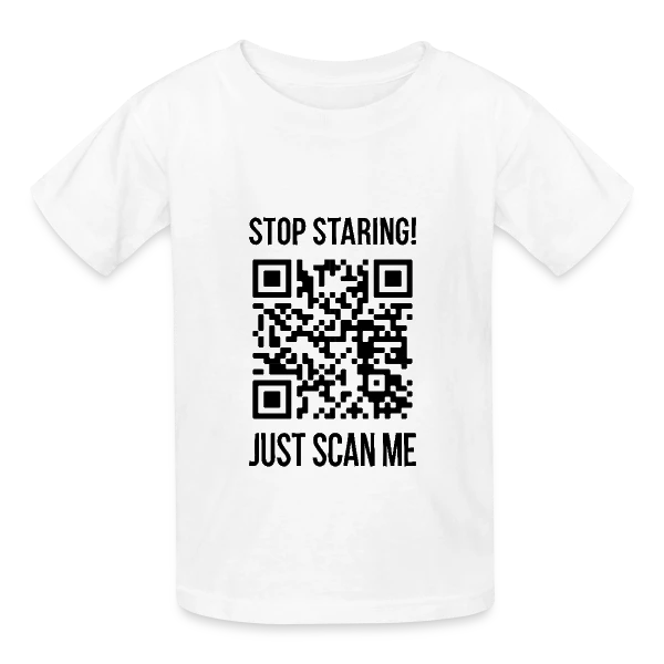 QR Code Motivation: Scanne-moi ! sur T-shirts Russell Enfant