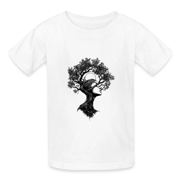 Arbre Femme Bohème Mystique sur T-shirts Russell Enfant