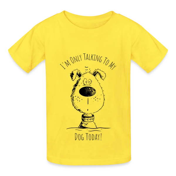 Je ne parle qu'à mon chien - T-shirt humour canin sur T-shirts Russell Enfant