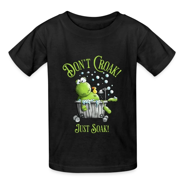 Grenouille Détente & Bain sur T-shirts Russell Enfant