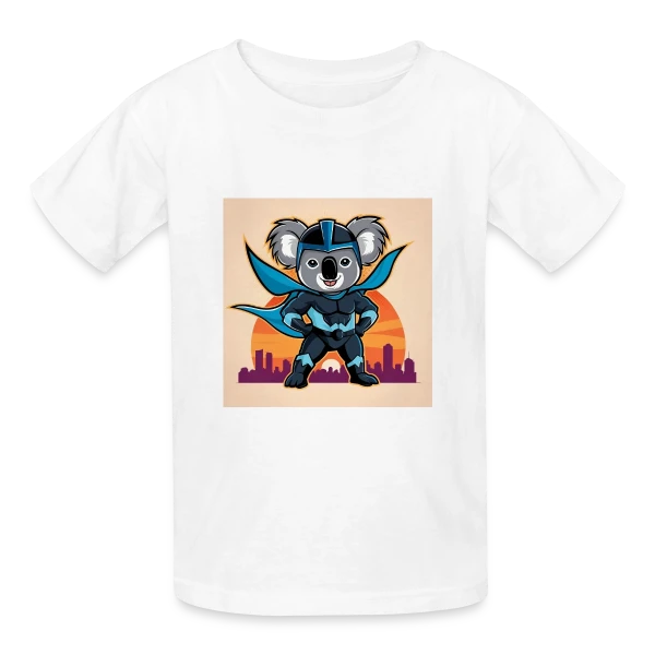 Super Koala Héroïque sur T-shirts Russell Enfant