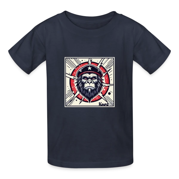 Gorille Révolutionnaire Stylé sur T-shirts Russell Enfant