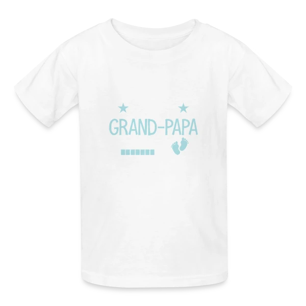 Bientôt Grand-Papy : Annonce de Grossesse Humour sur T-shirts Russell Enfant