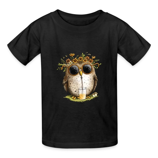 Chouette Cool et Limonade sur T-shirts Russell Enfant