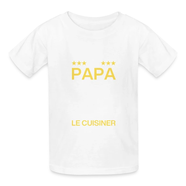 Humour Papa Cuisinier - On est foutus ! sur T-shirts Russell Enfant