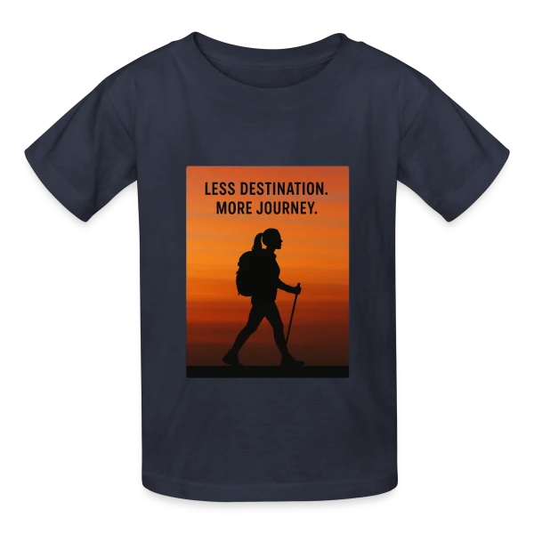 Randonneuse Aventure Voyage sur T-shirts Russell Enfant