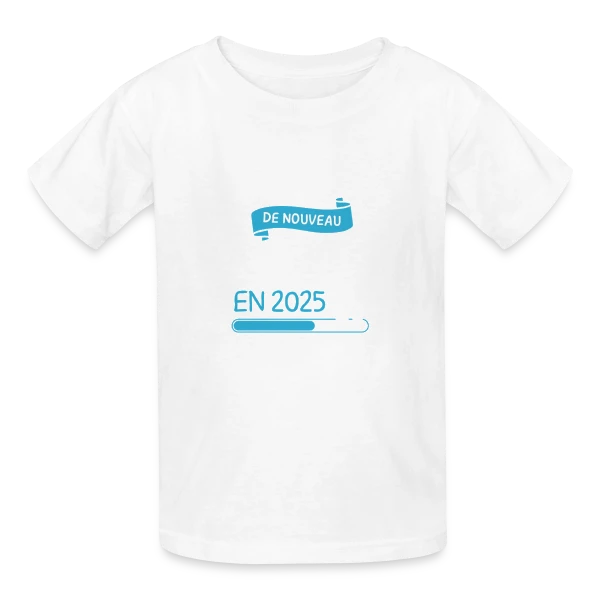 'De Nouveau Papa en 2025' ? Annonce de Grossesse Originale sur T-shirts Russell Enfant