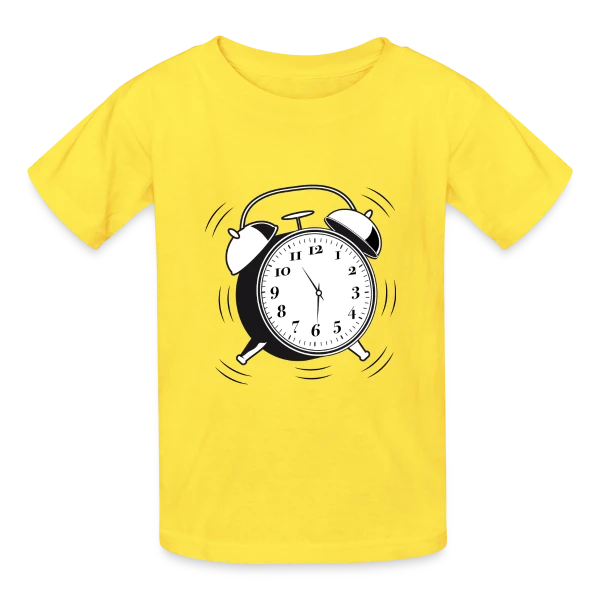 Réveil Rétro 6h - L'Heure du Style Vintage sur T-shirts Russell Enfant