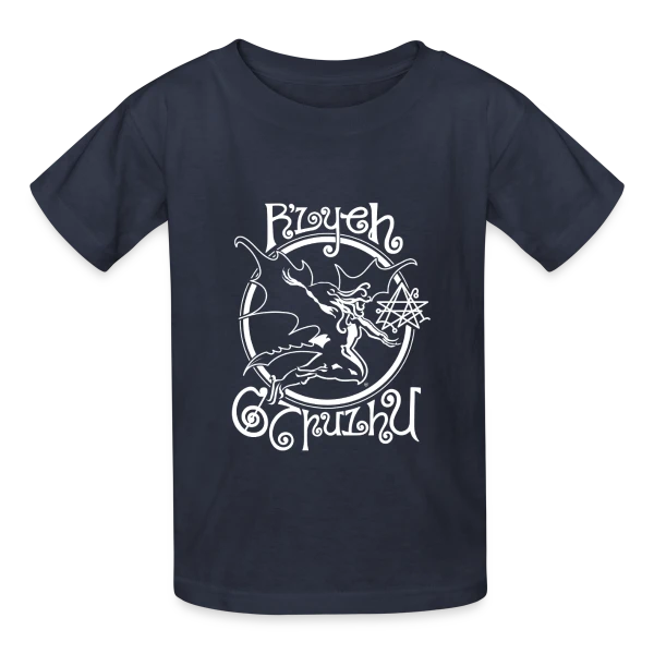 Cthulhu Metal : Horreur Cosmique sur T-shirts Russell Enfant