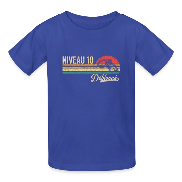 Niveau 10 Mariage Vintage sur T-shirts Russell Enfant